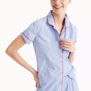 J.Crew Tipped Pajama Set Shirt & Pants